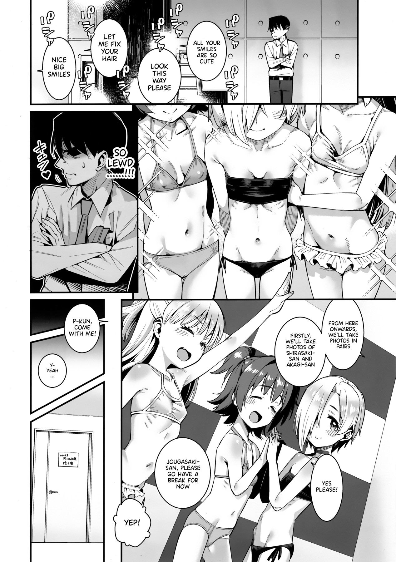 Hentai Manga Comic-Having Lovey Dovey Sex With Loli Idols During a Shoot-Read-3